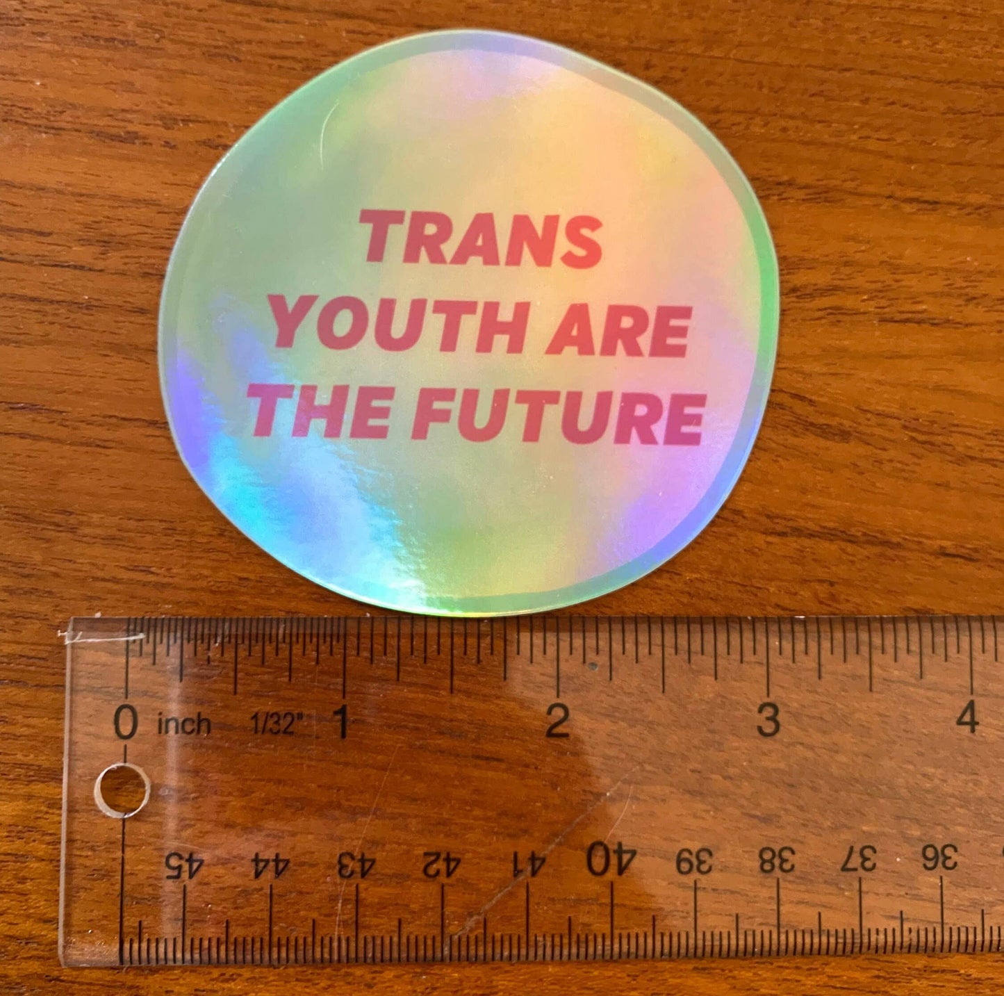 Trans Youth Are the Future Holographic Sticker