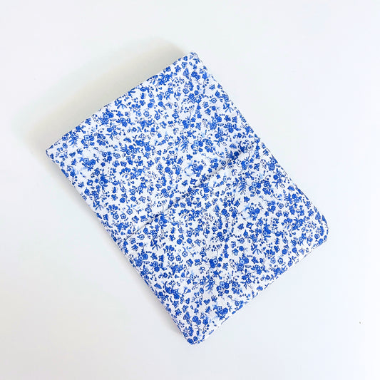 Royal Blue Floral Kindle Sleeve