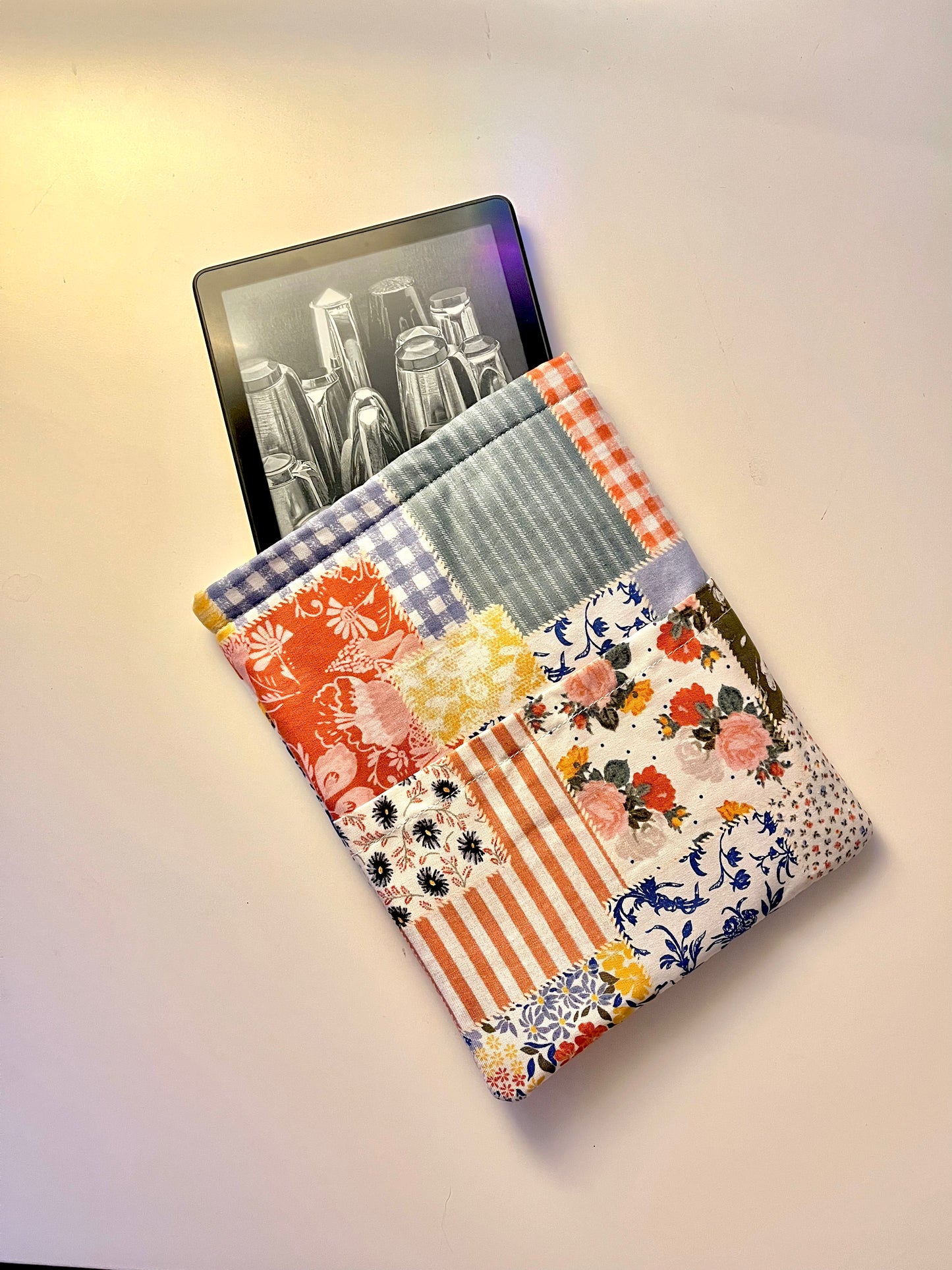 Blue Floral Picnic Kindle/Book Sleeve (Copy)