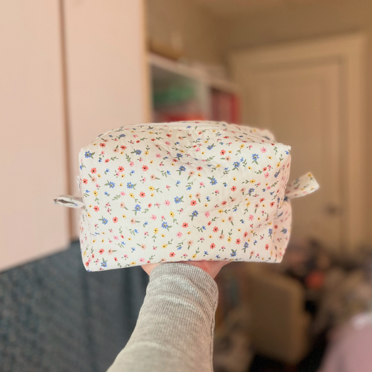 Multi Floral Large Cosmetic Bag